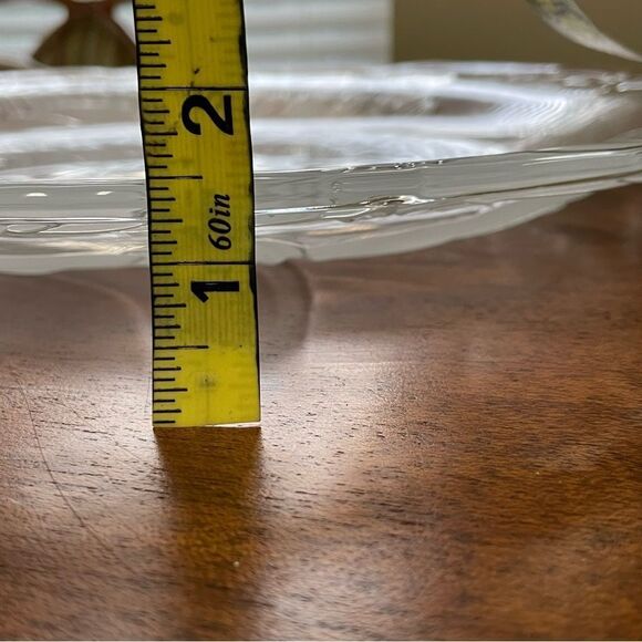 NIB MIKASA Madonna And Child Glass Frosted Serving Platter 15” Religious Holiday - Picture 13 of 15